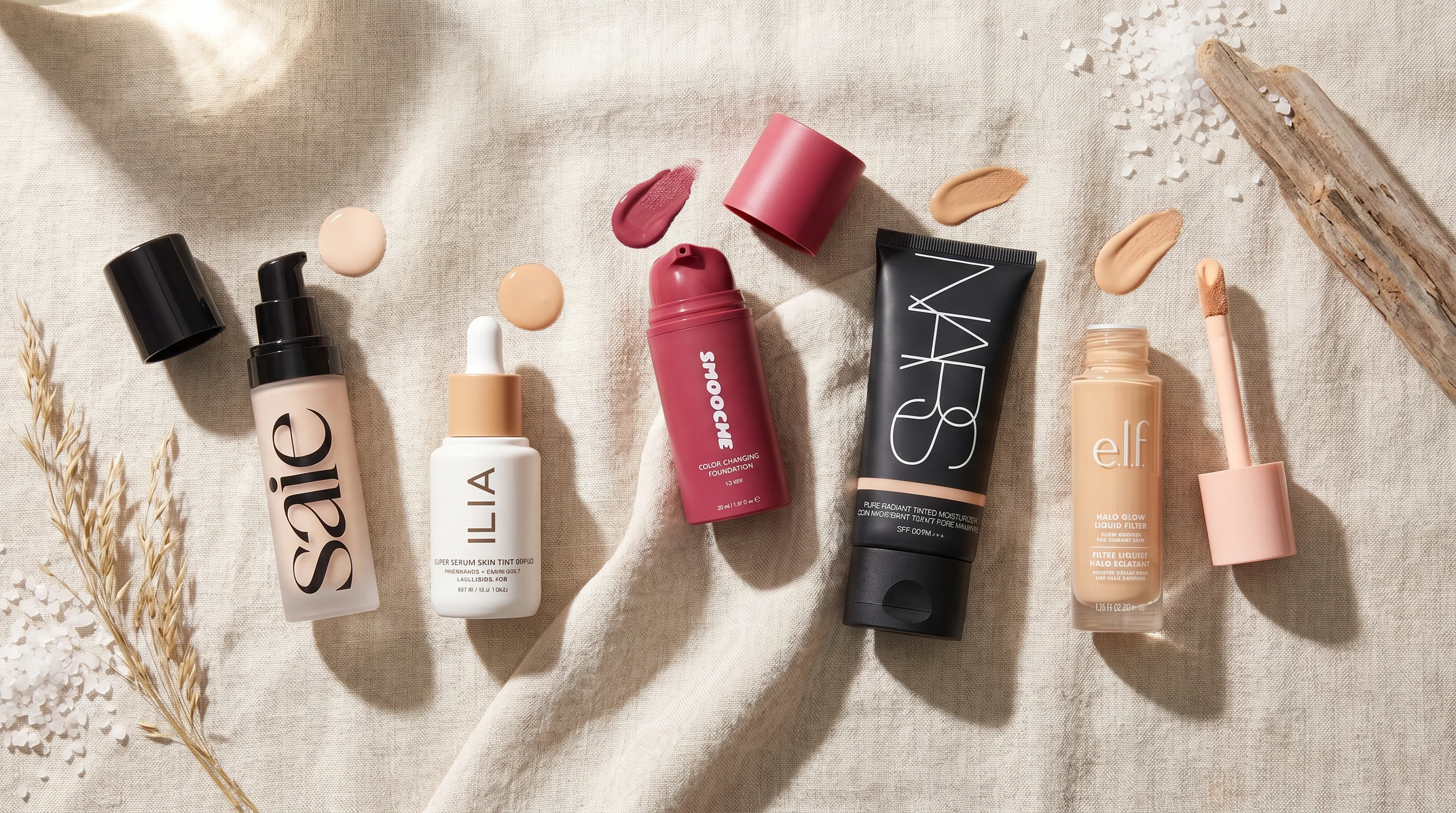 The five foundations side by side.