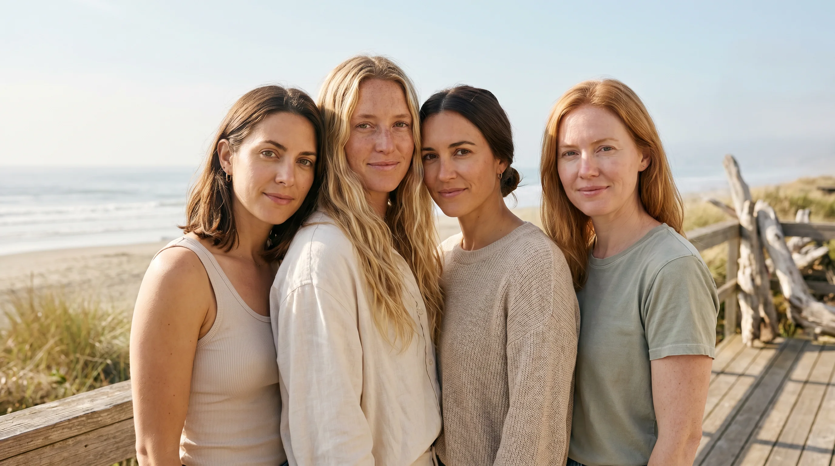 Anna, Olivia, Camille, and Jess — Project Big Sur.